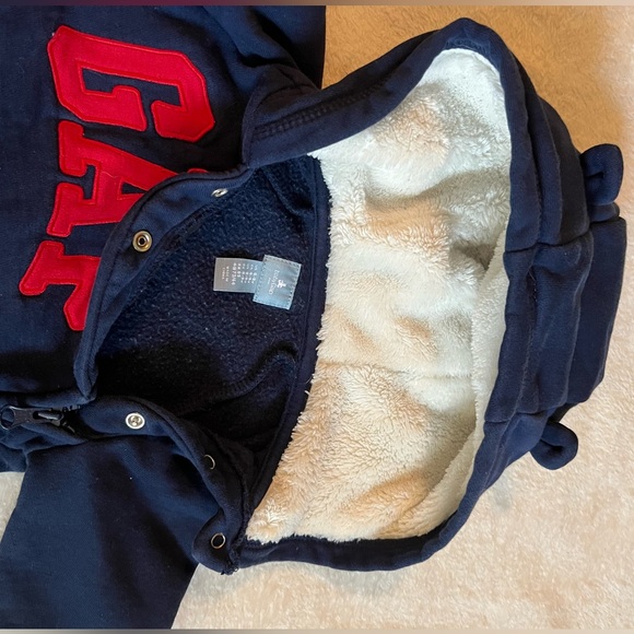 🎉 HP 🎉 Baby GAP onesie fleece zip 6 mo - Picture 3 of 9